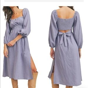 Square Neck Back Cutout Midi Dress
LUSH - Nordstrom